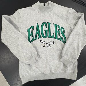 Eagles Mock Neck Sweatshirt
